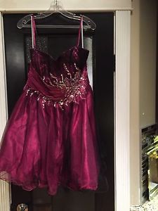 Grad Fuchsia Dress