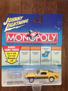 Johnny Lightning Monopoly & Die Cast Cars