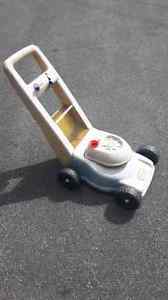 Kids popping lawn mower