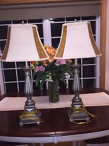 Pair of beautiful table lamps in like new condition.