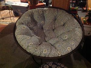 Pier 1 Imports Papasan Chair and footstool