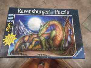 Ravensburger Glow in the Dark 500 piece puzzle - Dragon