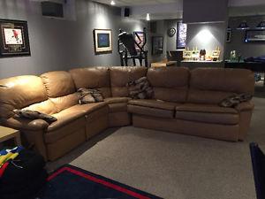 Sectional with Recliner and Hide-a-Bed