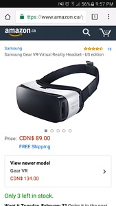 Selling Oculus VR Gear $50