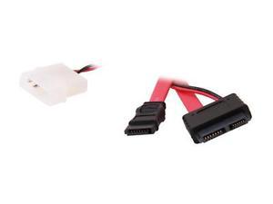 Slimline SATA to SATA with LP4 Power cable