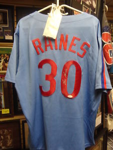Tim Raines Montreal Expos Autographed Jersey JSA Authentic!