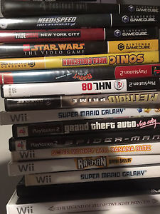 Wii, GameCube and ps2 games