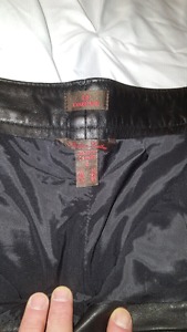 Womans leather pants size 8