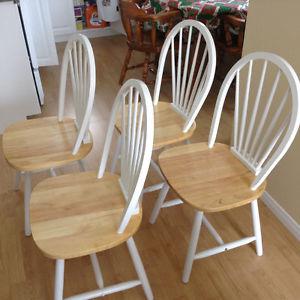Wood kitchen chairs