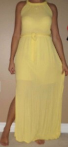 Yellow maxi dress from dynamite