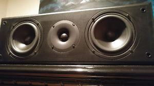 175 watt center channel with large dual active woofers &