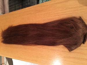 22" brown hair extensions