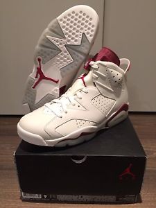 Air Jordan 6 Retro - Off White/Maroon - Mens 9.0 - DS