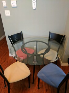 Cafe style table and chairs
