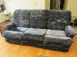 Clean Dark Blue Reclining Couch $ Dollars