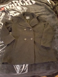 Ego collection size large italian wool and cashmere coat $50