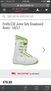 Firefly junior snowboard boots size 2