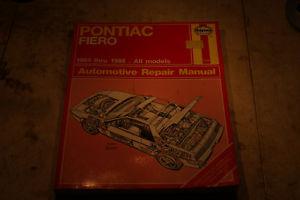Haynes Pontiac Fiero repair manual