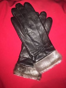 Ladies Sealskin Leather Gloves New