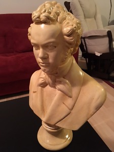 Large Statue / bust of Franz Shubert the Composer FREE