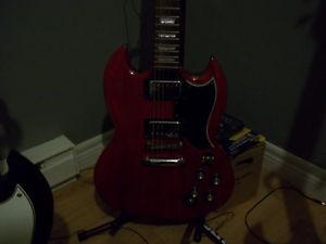 Line 6 Spider Jam and Epiphone g-400 SG