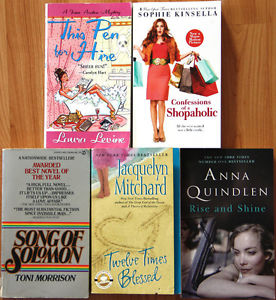 Lot of five women's fiction books