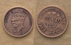 Newfoundland Tree Cent Novelty Coin.