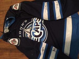  ORIGINAL ICECAPS JERSEY SIGNED BY 4 PLAYERS ASKING 100
