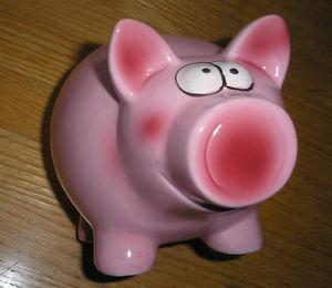 Pink Ceramic Piggy Bank