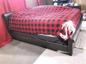 Queen Leather bed frame