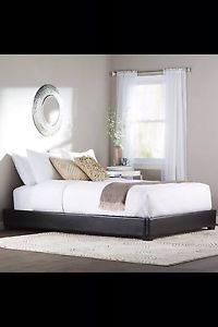 Queen pillow top mattress, bed frame, and headboard