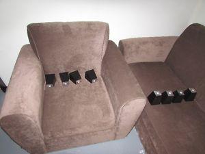 Sofa (approx 6 ft. long) and chair