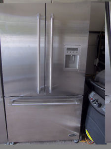 Stainless french door & side x side fridges $