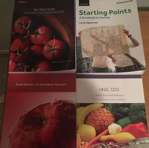 UofM textbooks (HNSC , HNSC , SOC )