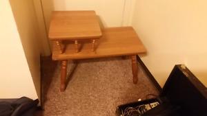 Vintage bench and table