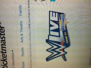 WWE Live Road to Wrestlemania, 3 tickets, sec. 106