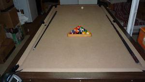 pool table 8x4 no slate