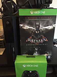 xbox one with kinetc, controler and limited edition batman