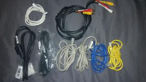*7. Various network and video/miscellaneous cables