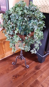Accent table with plant