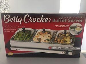 Betty Crocker Buffet Server (Warming Plate/Trays)