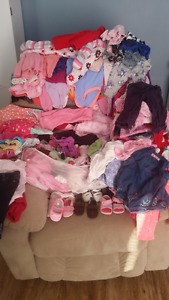 LOTS of Girls' 0-18 month baby clothes; some 2T