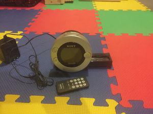 Sony Alarm Clock with iPod Dock & Radio
