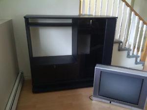 TV entertainment unit with Toshiba TV