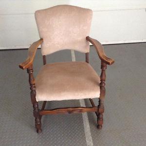 Antique chair and office chair