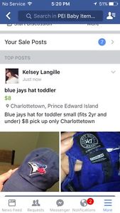 Blue jays hat toddler size