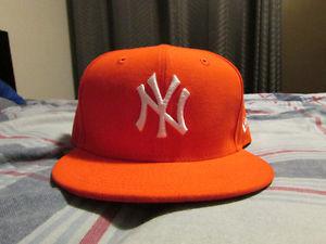 Brand New Orange New Era New York Yankees Hat Size 7 1/2