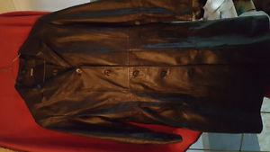 LADIES DANIER 3/4 LENGTH LEATHER COAT