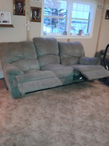 Microfiber couch and love seat