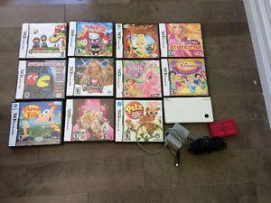 Nintendo dsi and 13 games and charger (car and wall)